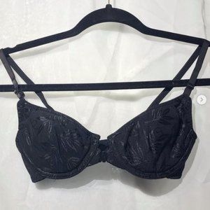 Black Bra Cute Detailed Bra
